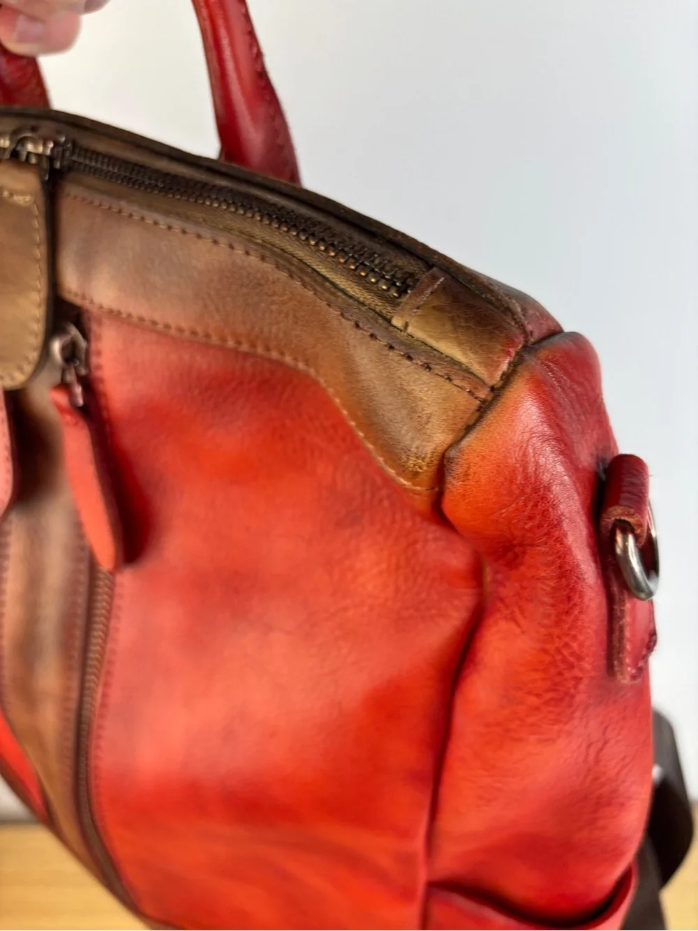 Yukon Full Grain Rich Red Rustic Brown Backpack LIKE NEW!!